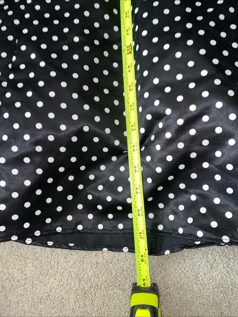 Jessica McClintock Gunne Sax Womens Dress 7 Y2k Black White Polka dots Goth‎